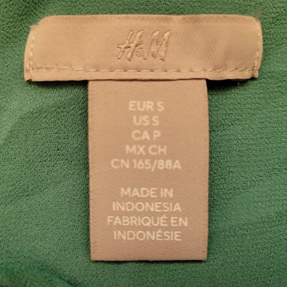 H&M Green Spring Dress Small - Picture 8 of 9